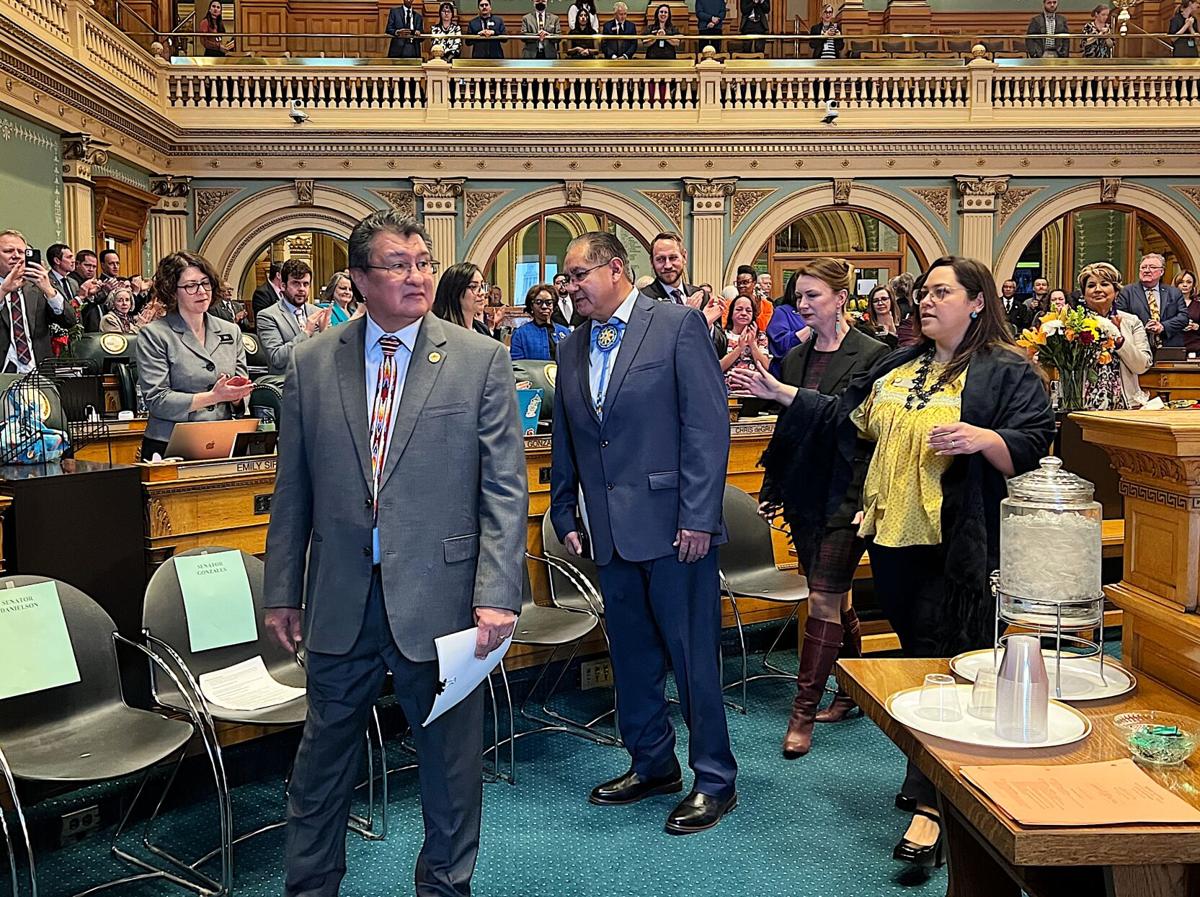 tribal leaders address capitol