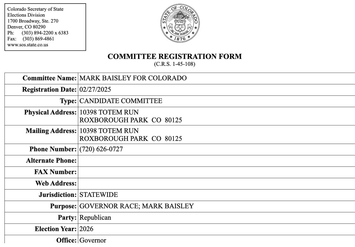 1st committee registration Baisley