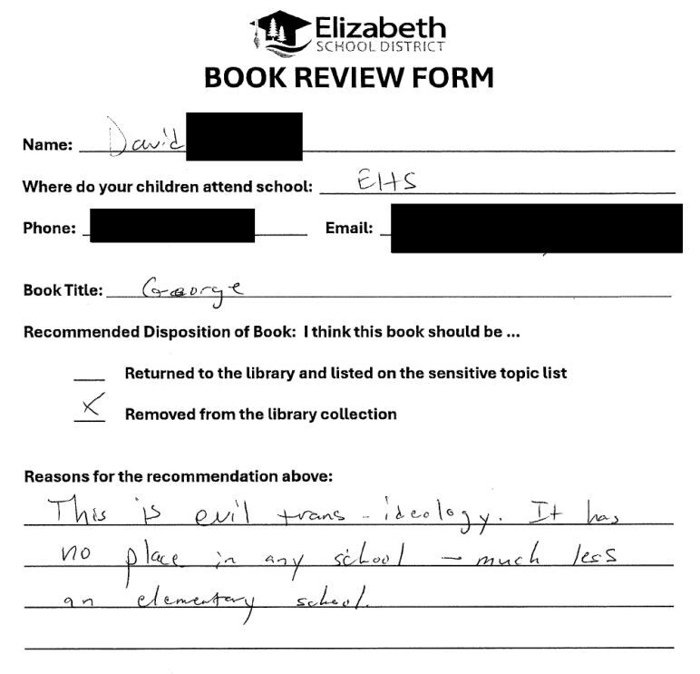 Crookshanks v. Elizabeth School District