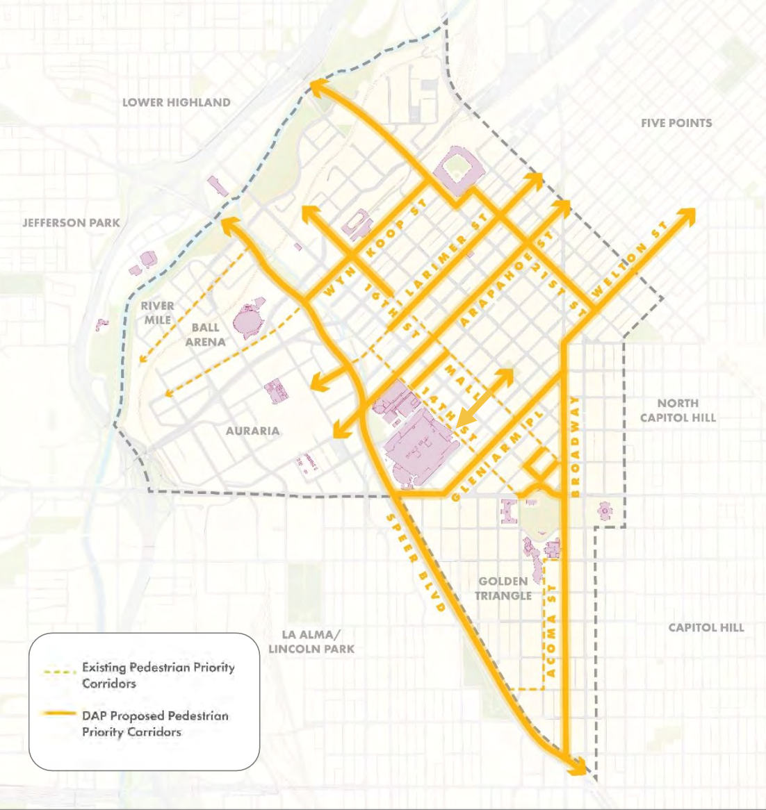 Pedestrian corridors