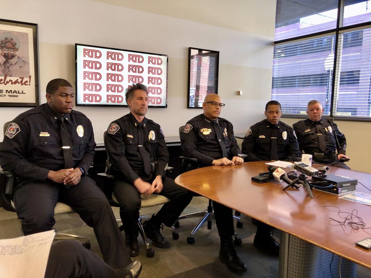 RTD Police Chief Joel Fitzgerald and his command staff.jpg