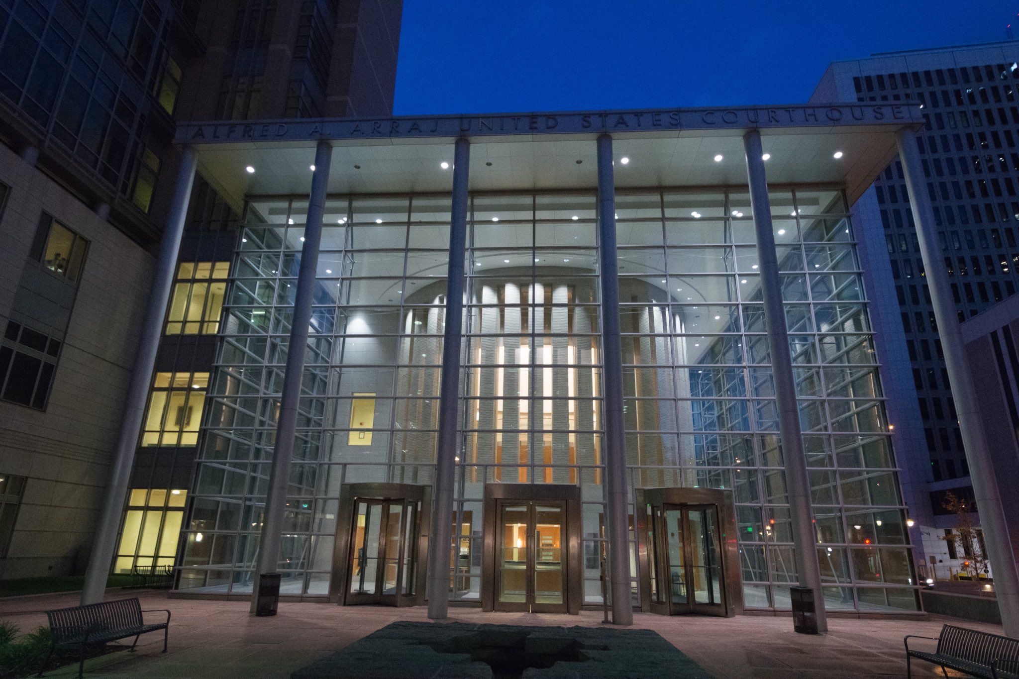 The Alfred A. Arraj U.S. Courthouse is seen in downtown Denver.