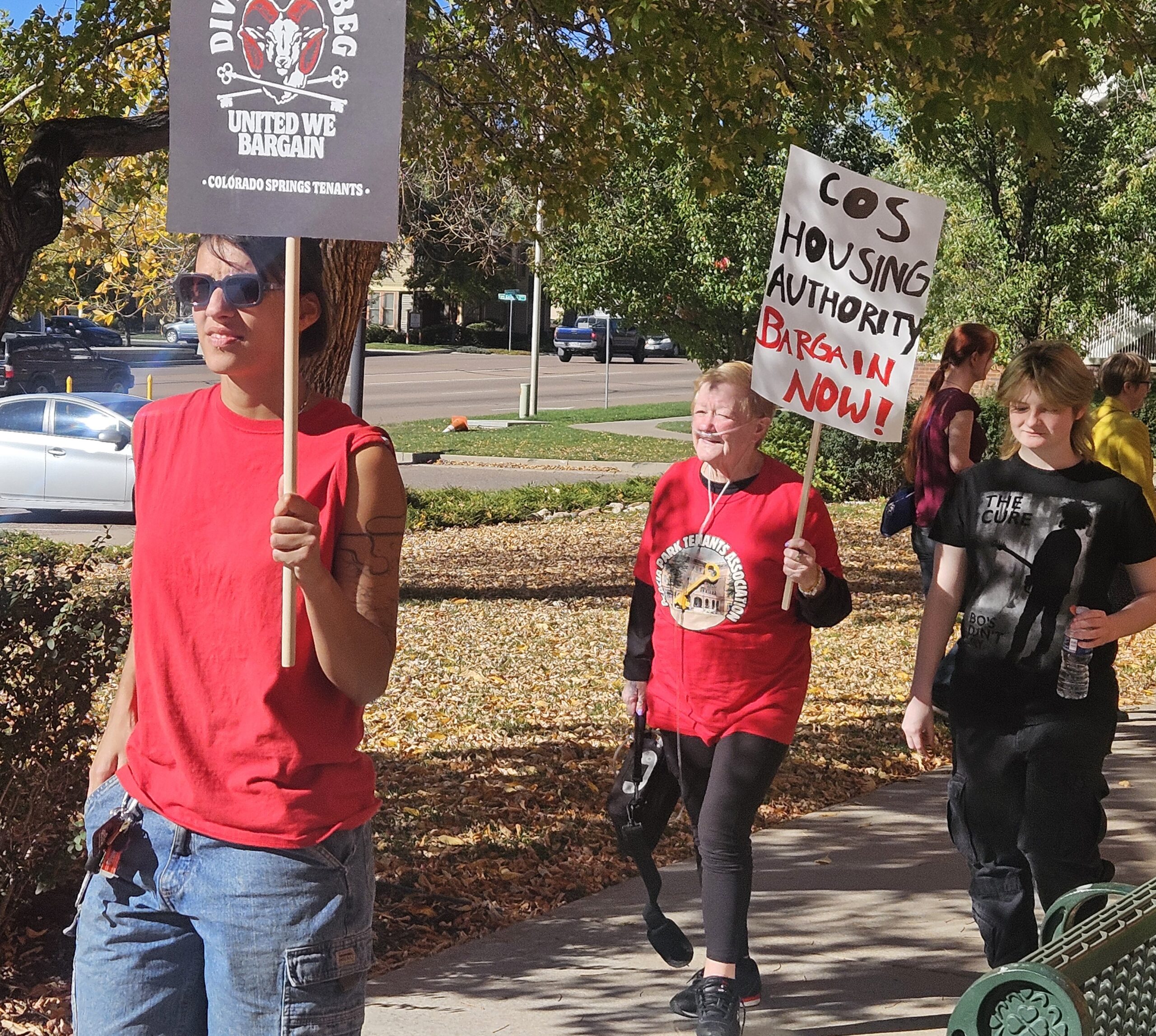 Dissatisfied subsidized renters picket Colorado Springs Housing Authority