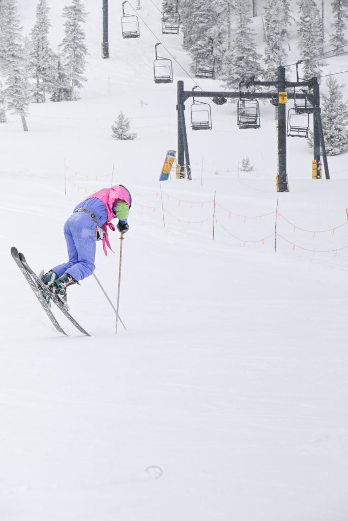 Ski tip twirling at last season's ski ballet competition at Monarch Mountain. Photo courtesy Monarch Mountain