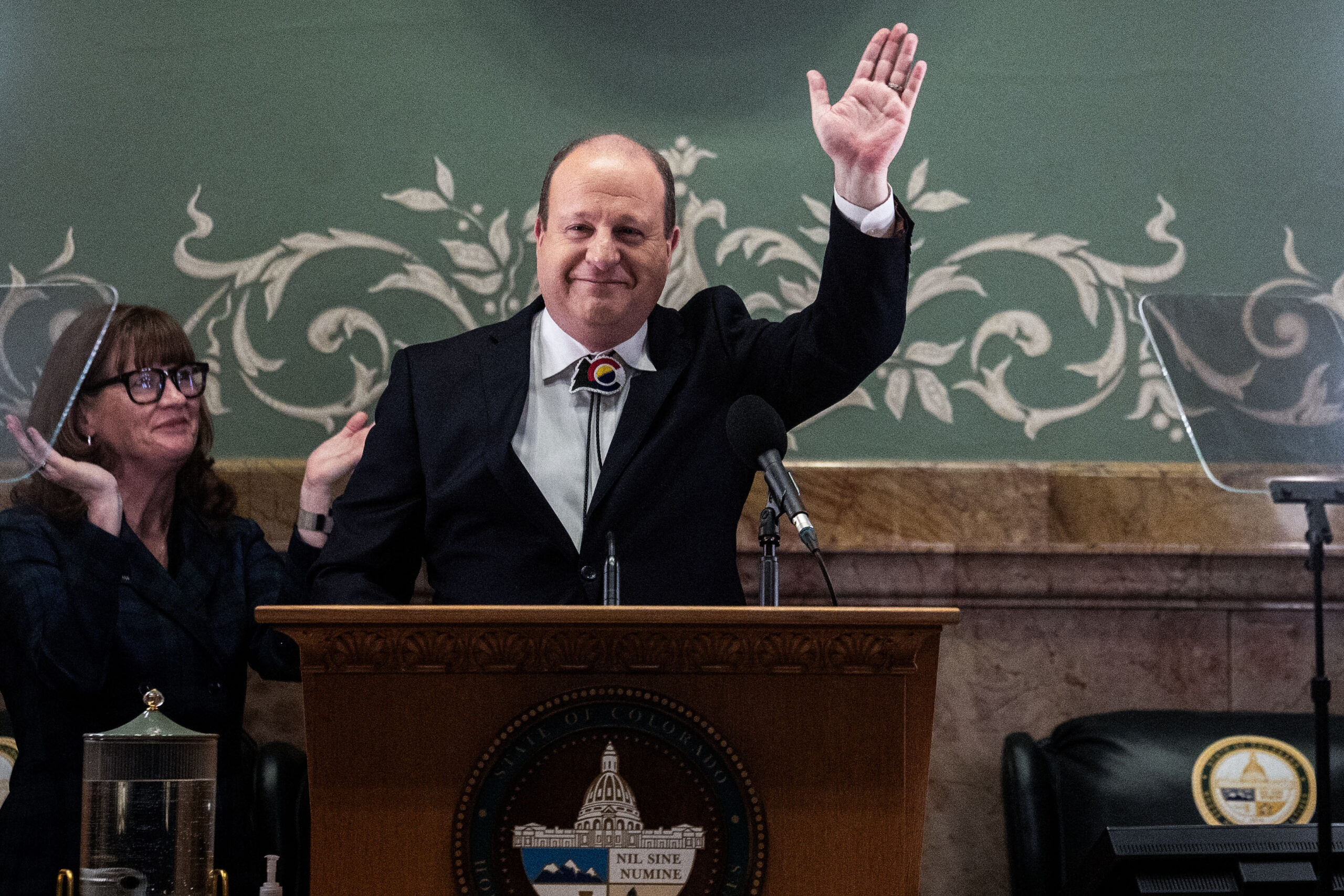 Colorado governor pats himself on the back in final state address to lawmakers