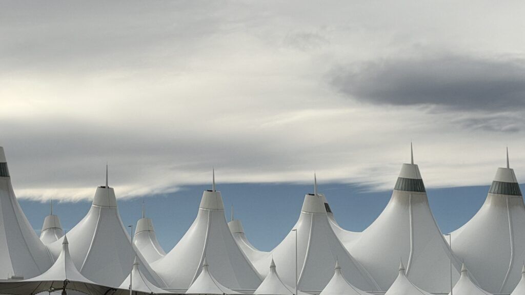 tent tops at denver international airport