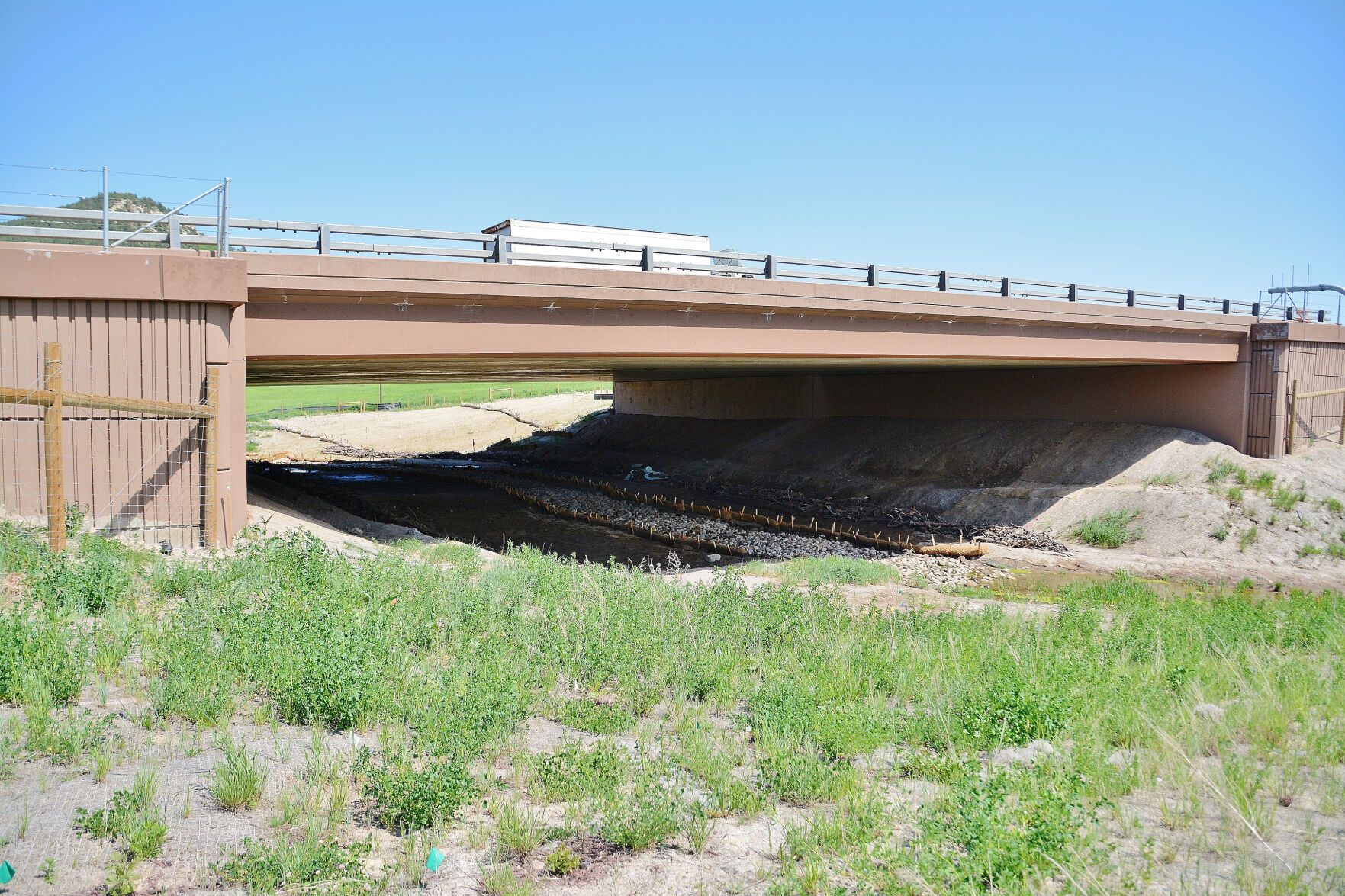 Colorado Department of Transportation wildlife underpass on I-25 between Larkspur and Monument, Colorado. 