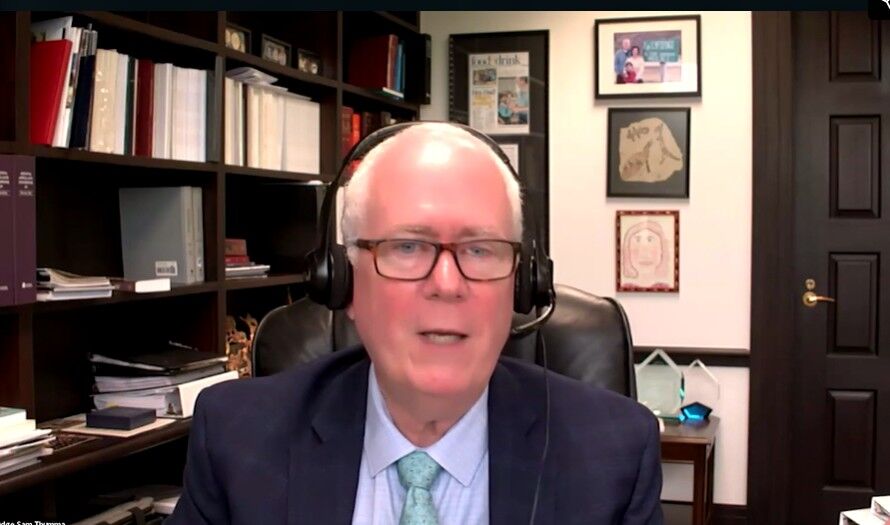 Arizona Court of Appeals Judge Samuel A. Thumma participates in a May 13, 2026 virtual panel sponsored by the Institute for the Advancement of the American Legal System. Source: Webinar screenshot.