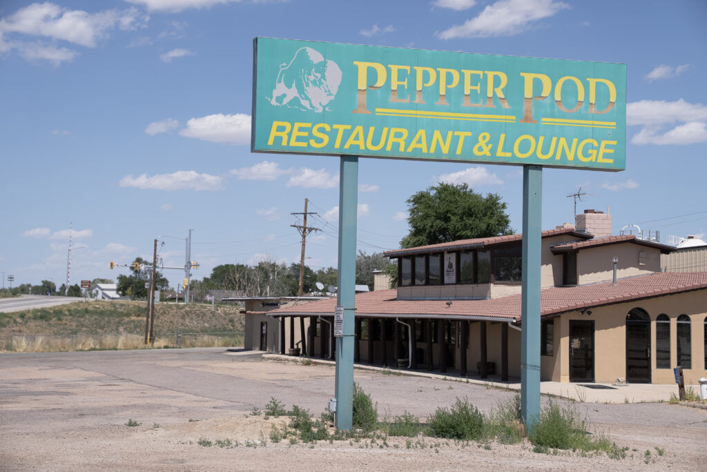 The Pepper Pod Restaurant & Lounge sits empty after the business closed recently on Wednesday, July 15, 2026 in Hudson, Colo. (Tom Hellauer, Denver Gazette)