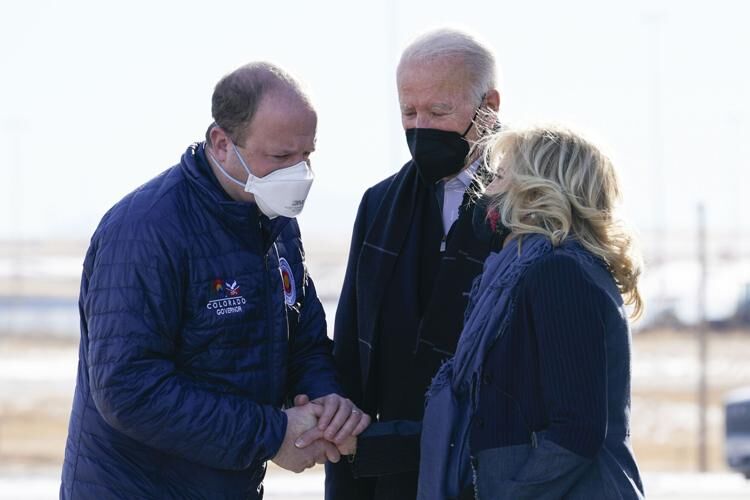 Jared Polis with Joe Biden