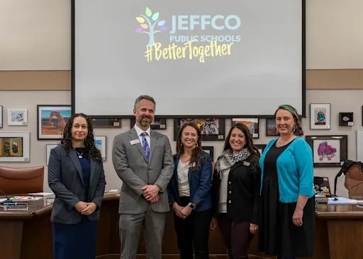 the JeffCo School District board pictured