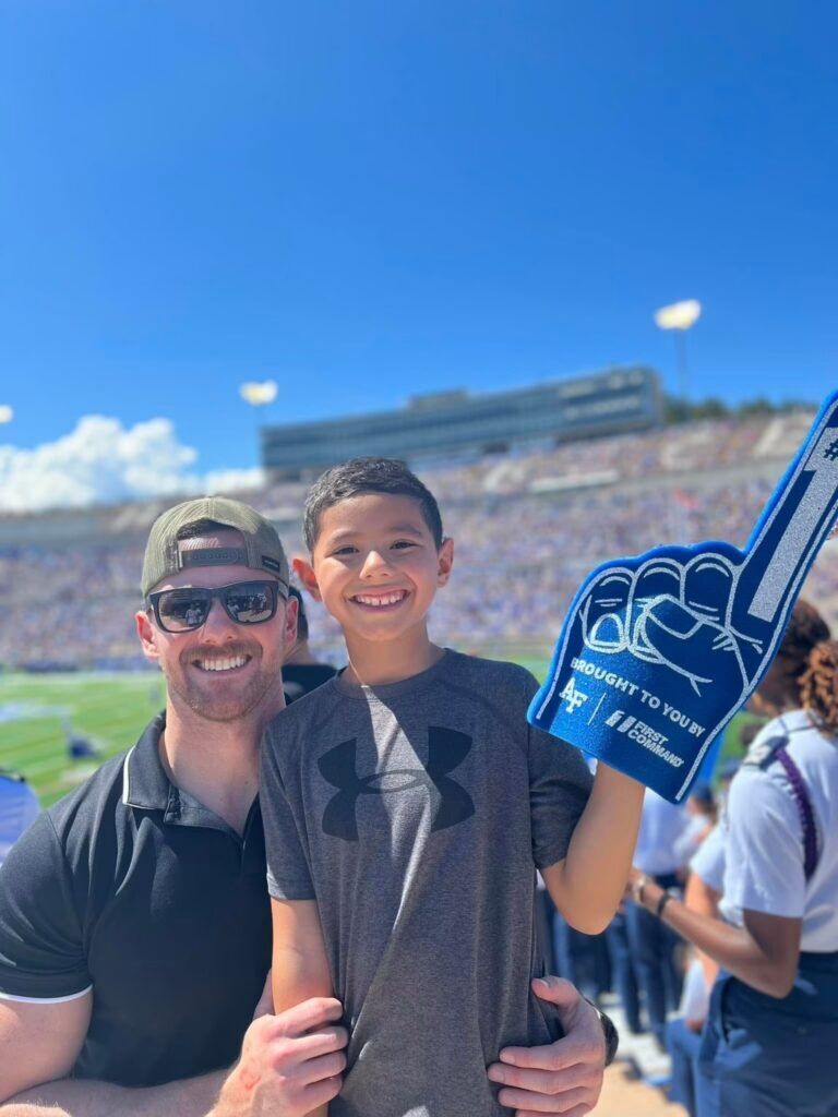 Jarvis Caldwell celebrates Colorado with the younger generation. (Courtesy photo)