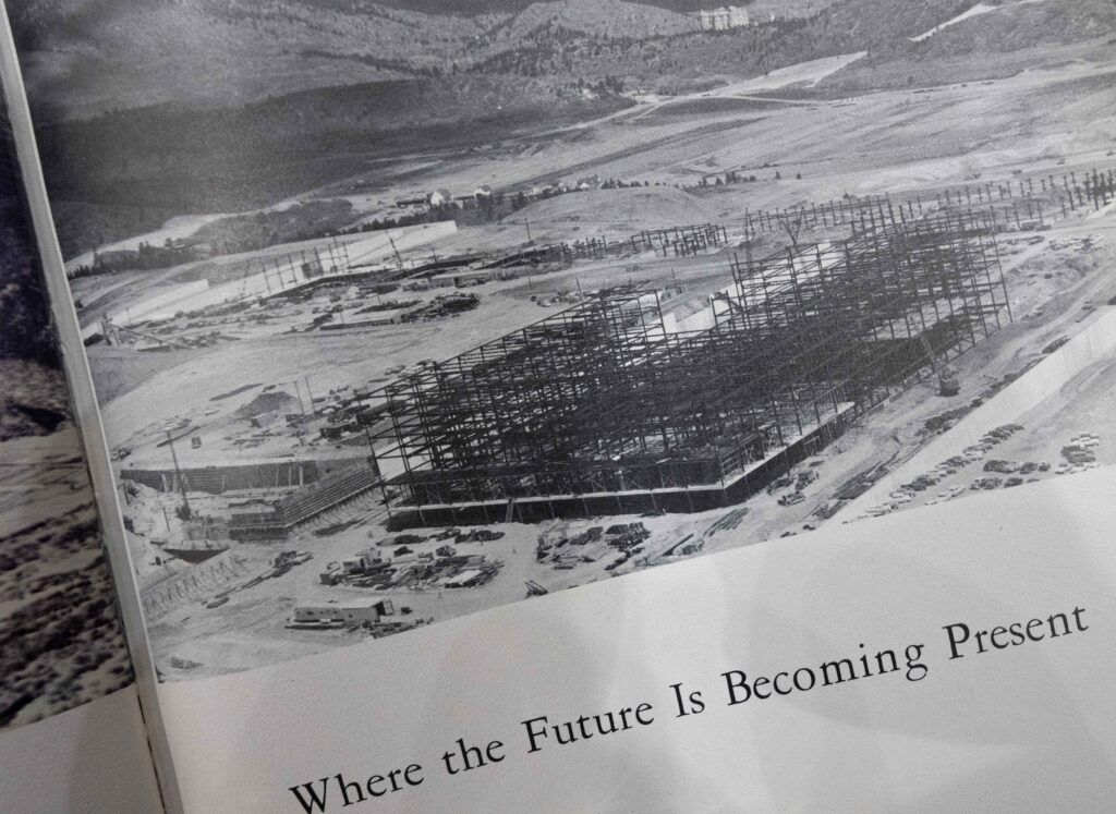 The Air Force Academy campus construction is depicted in a year book. Christian Murdock, The Gazette