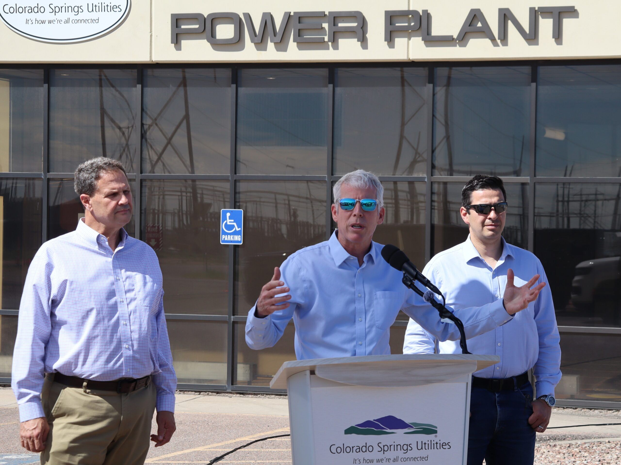 Secretary of Energy, congressmen push for reliable power over renewable outside CSU coal power plant